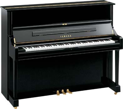 Yamaha U1 Q Klavier schwarz poliert