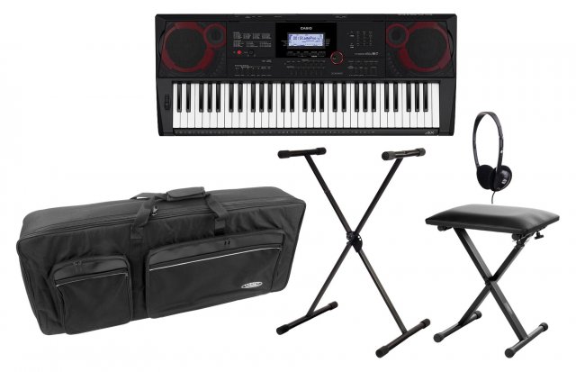 Casio CT-X3000 Midi Keyboard Deluxe Set inkl. Ständer, Kopfhörer, Bank & Tasche