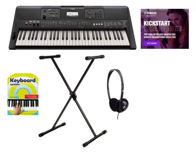 Yamaha PSR-E463 Keyboard mit Kurs im Set