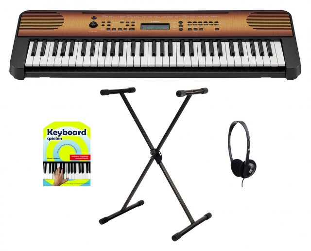 Yamaha PSR-E360 MA Keyboard Starter Set Ahorn