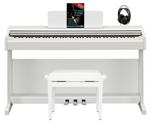 Yamaha Arius YDP-144 WH E-Piano Set Weiß matt