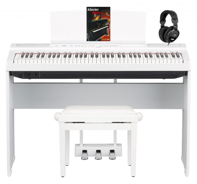 Yamaha P-121WH Stage Piano Komplettset - Weiß