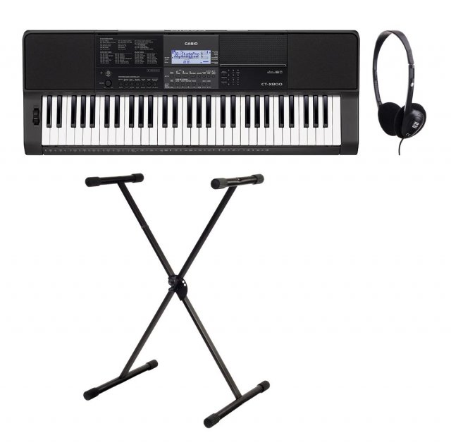 Casio CT-X800 Midi Keyboard Set inkl. Keyboardständer & Kopfhörer