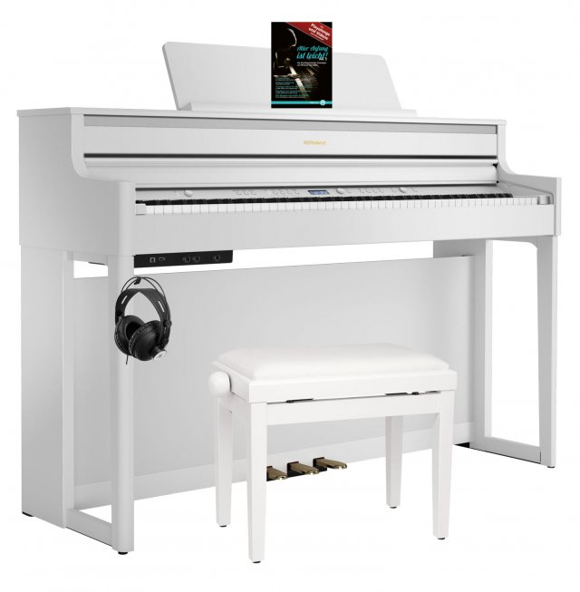 Roland HP704-WH Digitalpiano Set Weiß matt