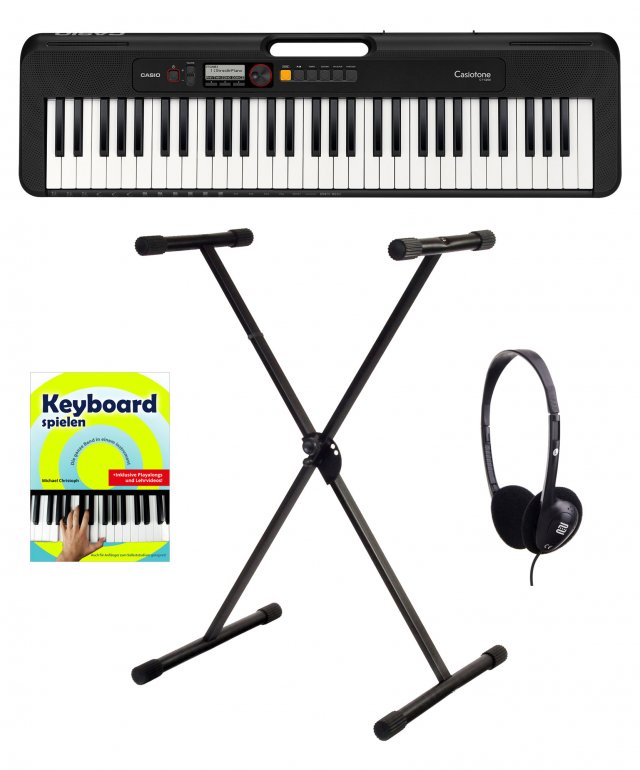 Casio CT-S200 BK Keyboard Starter Set Schwarz