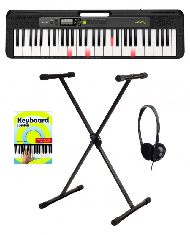 Casio LK-S250 Leuchttasten Keyboard Starter Set